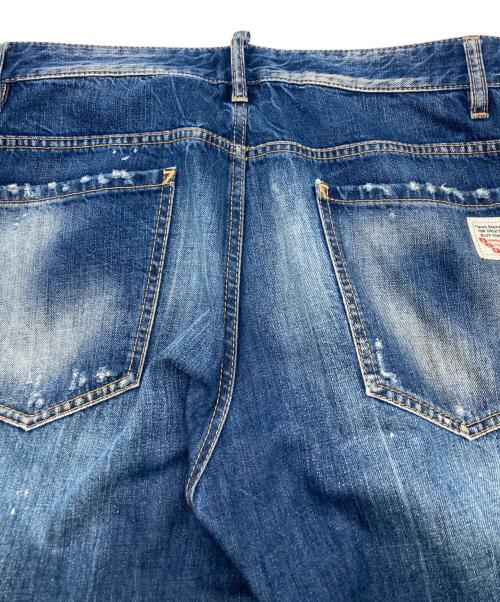DSQUARED2（ディースクエアード）DSQUARED2 (ディースクエアード) クロップドデニムパンツ インディゴ サイズ:44の古着・服飾アイテム