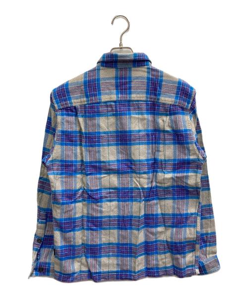 Patagonia（パタゴニア）Patagonia (パタゴニア) Fjord Flannel Shirt ブルー×グレー サイズ:Sの古着・服飾アイテム