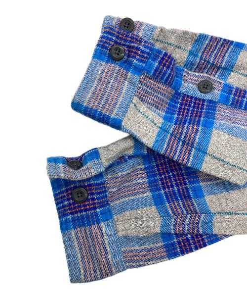 Patagonia（パタゴニア）Patagonia (パタゴニア) Fjord Flannel Shirt ブルー×グレー サイズ:Sの古着・服飾アイテム