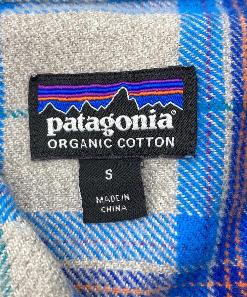 Patagonia（パタゴニア）Patagonia (パタゴニア) Fjord Flannel Shirt ブルー×グレー サイズ:Sの古着・服飾アイテム