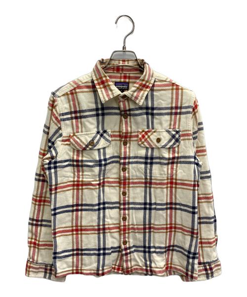 Patagonia（パタゴニア）Patagonia (パタゴニア) フィヨルドフランネルシャツ ベージュ サイズ:Sの古着・服飾アイテム