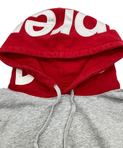 SUPREME（シュプリーム）Supreme (シュプリーム) CONTRAST HOODED SWEATSHIRT グレー サイズ:Mの古着・服飾アイテム