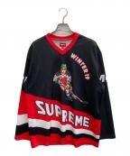 SUPREMEシュプリーム）の古着「19AW CROSSOVER HOCKEY」｜ブラック×レッド
