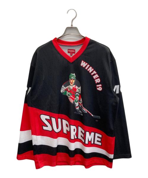 SUPREME（シュプリーム）Supreme (シュプリーム) 19AW CROSSOVER HOCKEY ブラック×レッド サイズ:Mの古着・服飾アイテム