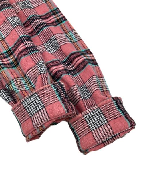 SUPREME（シュプリーム）Supreme (シュプリーム) HOODED PLAID FLANNEL SHIRT ピンク×ブルー サイズ:Sの古着・服飾アイテム