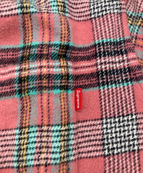 SUPREME（シュプリーム）Supreme (シュプリーム) HOODED PLAID FLANNEL SHIRT ピンク×ブルー サイズ:Sの古着・服飾アイテム