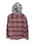 Supreme (シュプリーム) HOODED PLAID FLANNEL SHIRT ピンク×ブルー サイズ:S：8000円