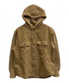 SUPREME（シュプリーム）の古着「22FW FLEECE HOODED DENIM SHIRT」｜ブラウン