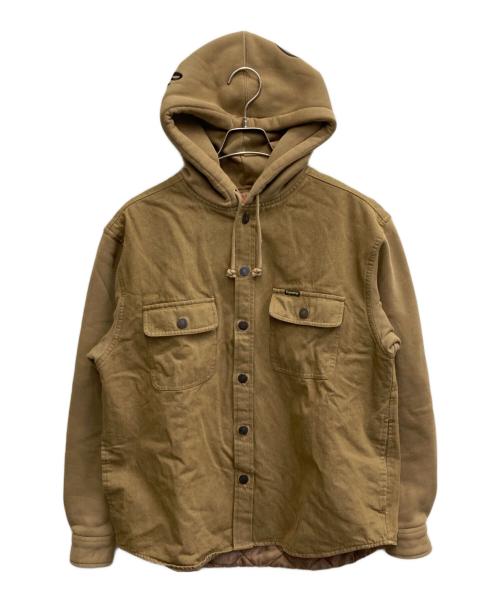 SUPREME（シュプリーム）Supreme (シュプリーム) 22FW FLEECE HOODED DENIM SHIRT ブラウン サイズ:Sの古着・服飾アイテム