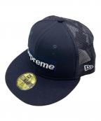 New Era×SUPREMEニューエラ×シュプリーム）の古着「BOX LOGO MESH BACK」｜ネイビー