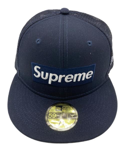 New Era（ニューエラ）New Era (ニューエラ) Supreme (シュプリーム) BOX LOGO MESH BACK ネイビーの古着・服飾アイテム