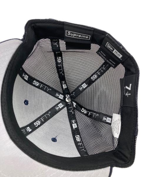 New Era（ニューエラ）New Era (ニューエラ) Supreme (シュプリーム) BOX LOGO MESH BACK ネイビーの古着・服飾アイテム