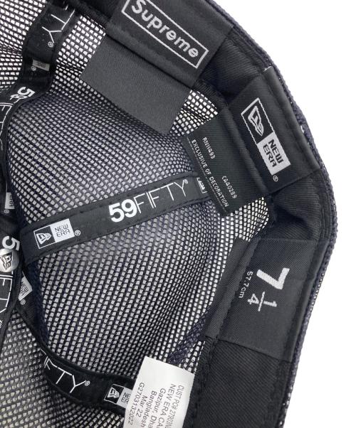New Era（ニューエラ）New Era (ニューエラ) Supreme (シュプリーム) BOX LOGO MESH BACK ネイビーの古着・服飾アイテム