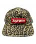 Supreme（シュプリーム）の古着「FW23　WASHED CHINO TWILL CAMP CAP」｜ベージュ×ブラック