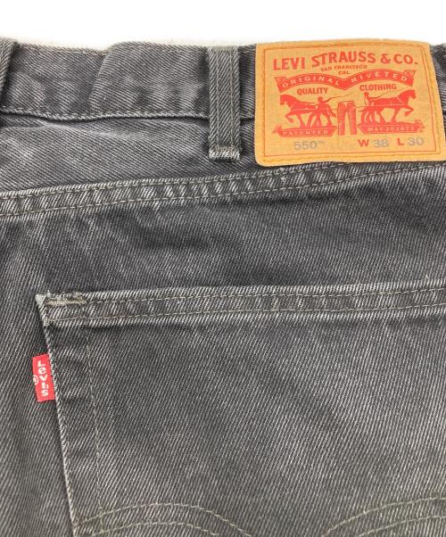 LEVI'S（リーバイス）LEVI'S (リーバイス) 550先染めブラックデニム ブラック サイズ:W38×L30の古着・服飾アイテム
