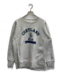 Champion REVERSE WEAVE（チャンピオン リバース ウィーブ）の古着「カレッジロゴスウェット」｜グレー