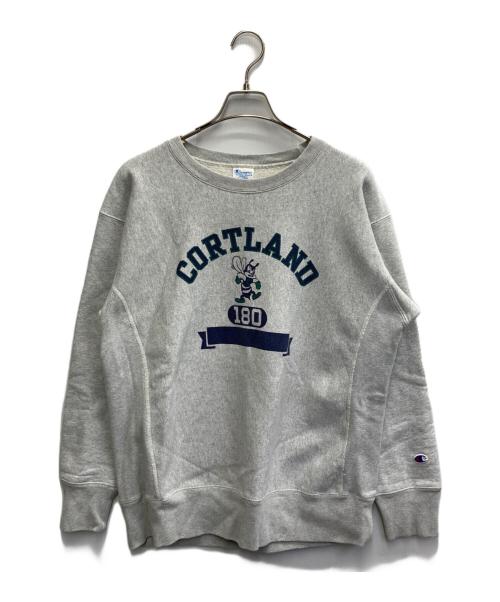Champion REVERSE WEAVE（チャンピオン リバース ウィーブ）Champion REVERSE WEAVE (チャンピオン リバース ウィーブ) カレッジロゴスウェット グレー サイズ:XLの古着・服飾アイテム