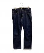 TELLASONテラソン）の古着「SLIM STRAIGHT SELVEDGE JEANS」｜インディゴ