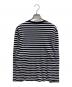 MAISON KITSUNE (メゾンキツネ) フォックスヘッド パッチ レギュラー マリン Tシャツ ホワイト×ネイビー サイズ:M：8000円