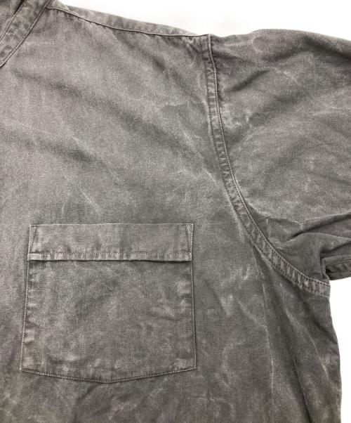 T.T（タイガ タカハシ）T.T (タイガ タカハシ) LOT.106 NARROW COLLAR SHIRT SUMI DYED BLACK サイズ:16の古着・服飾アイテム