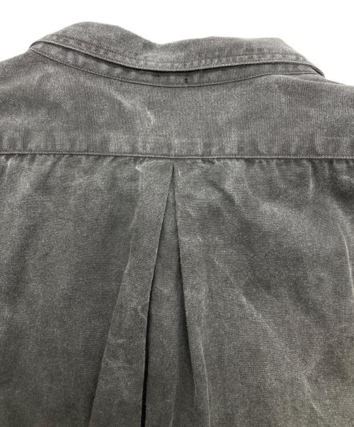 T.T（タイガ タカハシ）T.T (タイガ タカハシ) LOT.106 NARROW COLLAR SHIRT SUMI DYED BLACK サイズ:16の古着・服飾アイテム