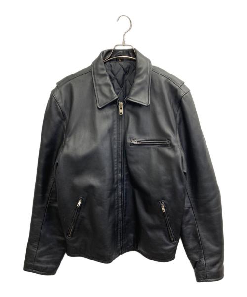 FREEDOM（フリーダム）freedom (フリーダム) レザージャケット ブラック サイズ:48の古着・服飾アイテム
