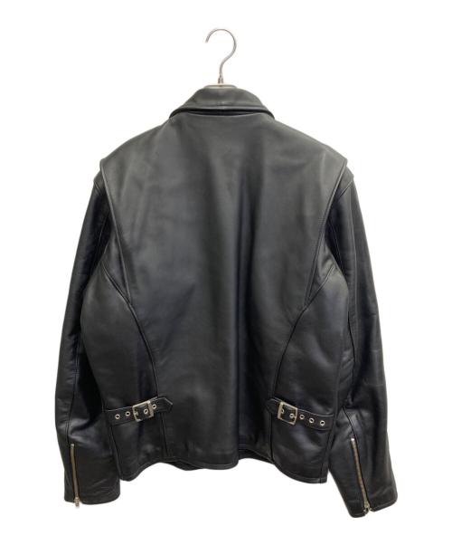 FREEDOM（フリーダム）freedom (フリーダム) レザージャケット ブラック サイズ:48の古着・服飾アイテム