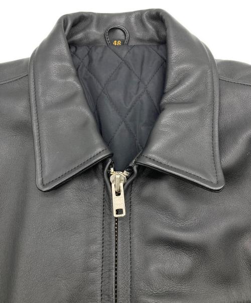 FREEDOM（フリーダム）freedom (フリーダム) レザージャケット ブラック サイズ:48の古着・服飾アイテム