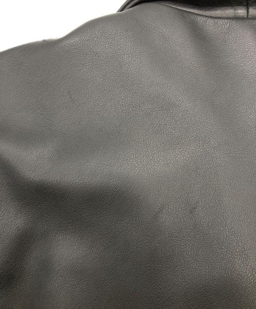 FREEDOM（フリーダム）freedom (フリーダム) レザージャケット ブラック サイズ:48の古着・服飾アイテム