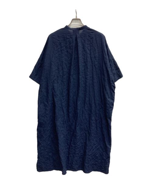 nop de nod（ノップドゥノッド）nop de nod (ノップドゥノッド) シアーシャツワンピース ネイビー サイズ:Mの古着・服飾アイテム