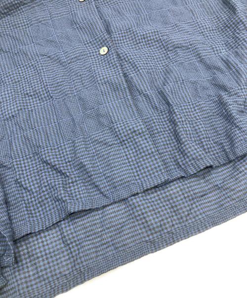 nop de nod（ノップドゥノッド）nop de nod (ノップドゥノッド) シアーシャツワンピース ネイビー サイズ:Mの古着・服飾アイテム