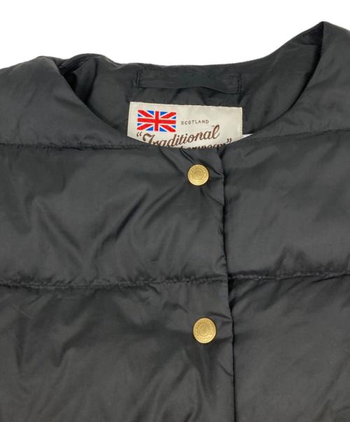 Traditional Weatherwear（トラディショナルウェザーウェア）Traditional Weatherwear (トラディショナルウェザーウェア) ARKLEY LONG DOWN PACKABLE ブラック サイズ:34の古着・服飾アイテム