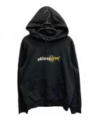 stussyステューシー）の古着「SPORT EMBROIDERED HOODI」｜ブラック