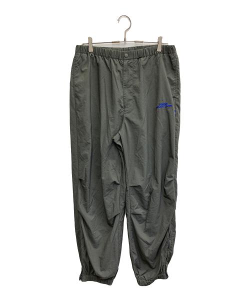 NICE WEATHER（ナイスウェザー）nice weather (ナイスウェザー) ナイロン トレーニングパンツ グレー サイズ:Lの古着・服飾アイテム