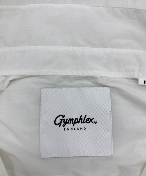 Gymphlex（ジムフレックス）Gymphlex (ジムフレックス) ナイロン ボタンダウン シャツジャケット ホワイト サイズ:Mの古着・服飾アイテム
