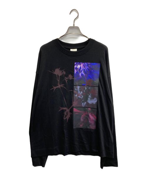 DRIES VAN NOTEN（ドリスヴァンノッテン）DRIES VAN NOTEN (ドリスヴァンノッテン) HEGLAND PR 2603 M.K.LS.T-SHIRT ブラック サイズ:Mの古着・服飾アイテム