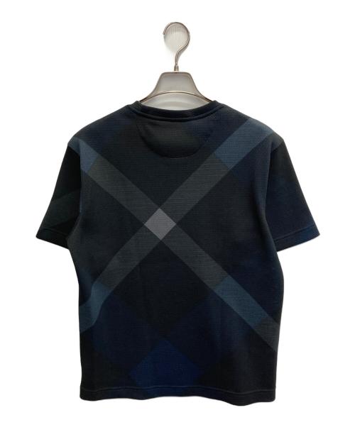 BLACK LABEL CRESTBRIDGE（ブラックレーベル クレストブリッジ）BLACK LABEL CRESTBRIDGE (ブラックレーベル クレストブリッジ) バイアスクレストブリッジチェックTシャツ ブラック サイズ:Mの古着・服飾アイテム