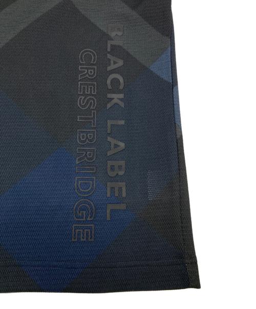 BLACK LABEL CRESTBRIDGE（ブラックレーベル クレストブリッジ）BLACK LABEL CRESTBRIDGE (ブラックレーベル クレストブリッジ) バイアスクレストブリッジチェックTシャツ ブラック サイズ:Mの古着・服飾アイテム