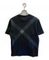 BLACK LABEL CRESTBRIDGE (ブラックレーベル クレストブリッジ) バイアスクレストブリッジチェックTシャツ ブラック サイズ:M：5000円