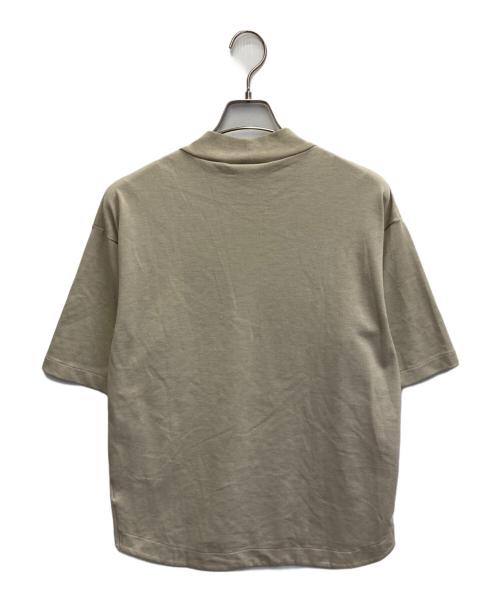 LACOSTE（ラコステ）LACOSTE (ラコステ) モックネックサマーニット ベージュ サイズ:SIZE2の古着・服飾アイテム