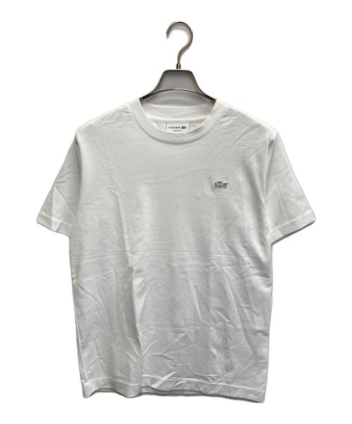 LACOSTE（ラコステ）LACOSTE (ラコステ) アウトラインクロックポケットTシャツ ホワイト サイズ:3の古着・服飾アイテム