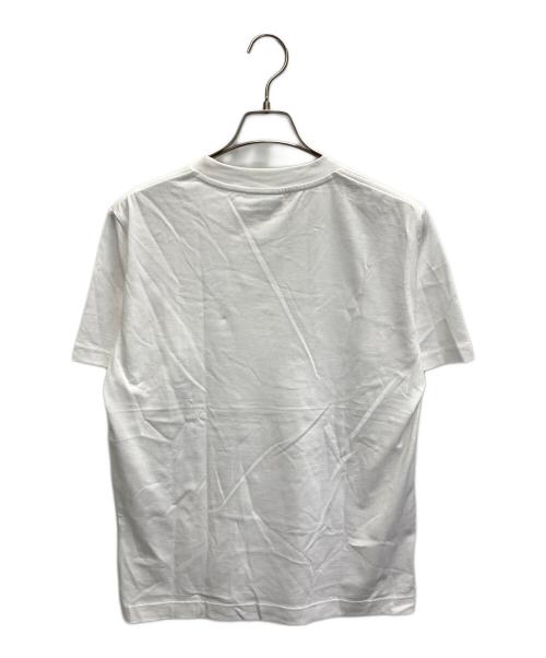 LACOSTE（ラコステ）LACOSTE (ラコステ) アウトラインクロックポケットTシャツ ホワイト サイズ:3の古着・服飾アイテム