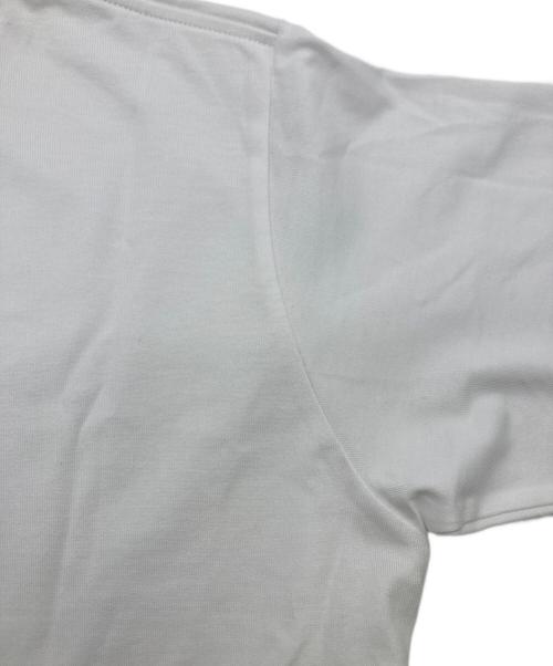 LACOSTE（ラコステ）LACOSTE (ラコステ) アウトラインクロックポケットTシャツ ホワイト サイズ:3の古着・服飾アイテム