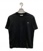 LACOSTEラコステ）の古着「アウトラインクロッククルーネックTシャツ」｜ブラック