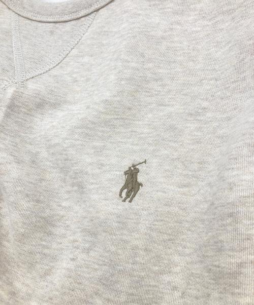 POLO RALPH LAUREN（ポロ・ラルフローレン）POLO RALPH LAUREN (ポロ・ラルフローレン) ポニー刺繍ロゴスウェット ベージュ サイズ:Mの古着・服飾アイテム