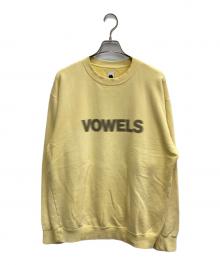 VOWELS（バウルズ）の古着「フェードプリントスウェット」｜イエロー