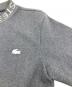中古・古着 LACOSTE (ラコステ) コットンブレンドロゴネックスウェットシャツ グレー サイズ:2：7000円