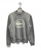 LACOSTEラコステ）の古着「3Dロゴコットンスウェット」｜グレー