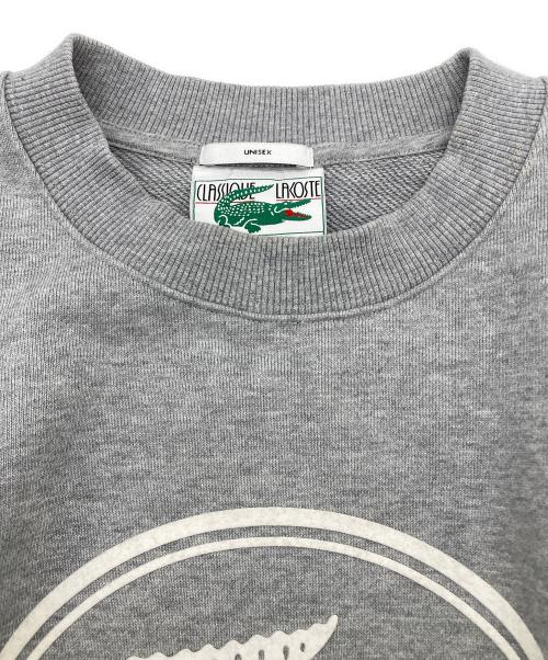 LACOSTE（ラコステ）LACOSTE (ラコステ) 3Dロゴコットンスウェット グレー サイズ:Sの古着・服飾アイテム