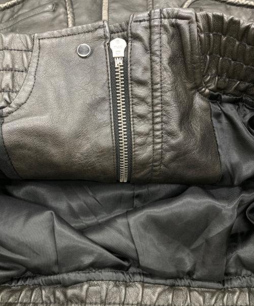 WYM LIDNM（ウィム バイ リドム）WYM LIDNM (ウィム バイ リドム) ARTIFICIAL GRAIN FLIGHT BLOUSON ブラウン サイズ:Lの古着・服飾アイテム